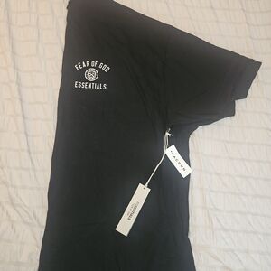Essentials Fear of God Black Short Sleeve Tee